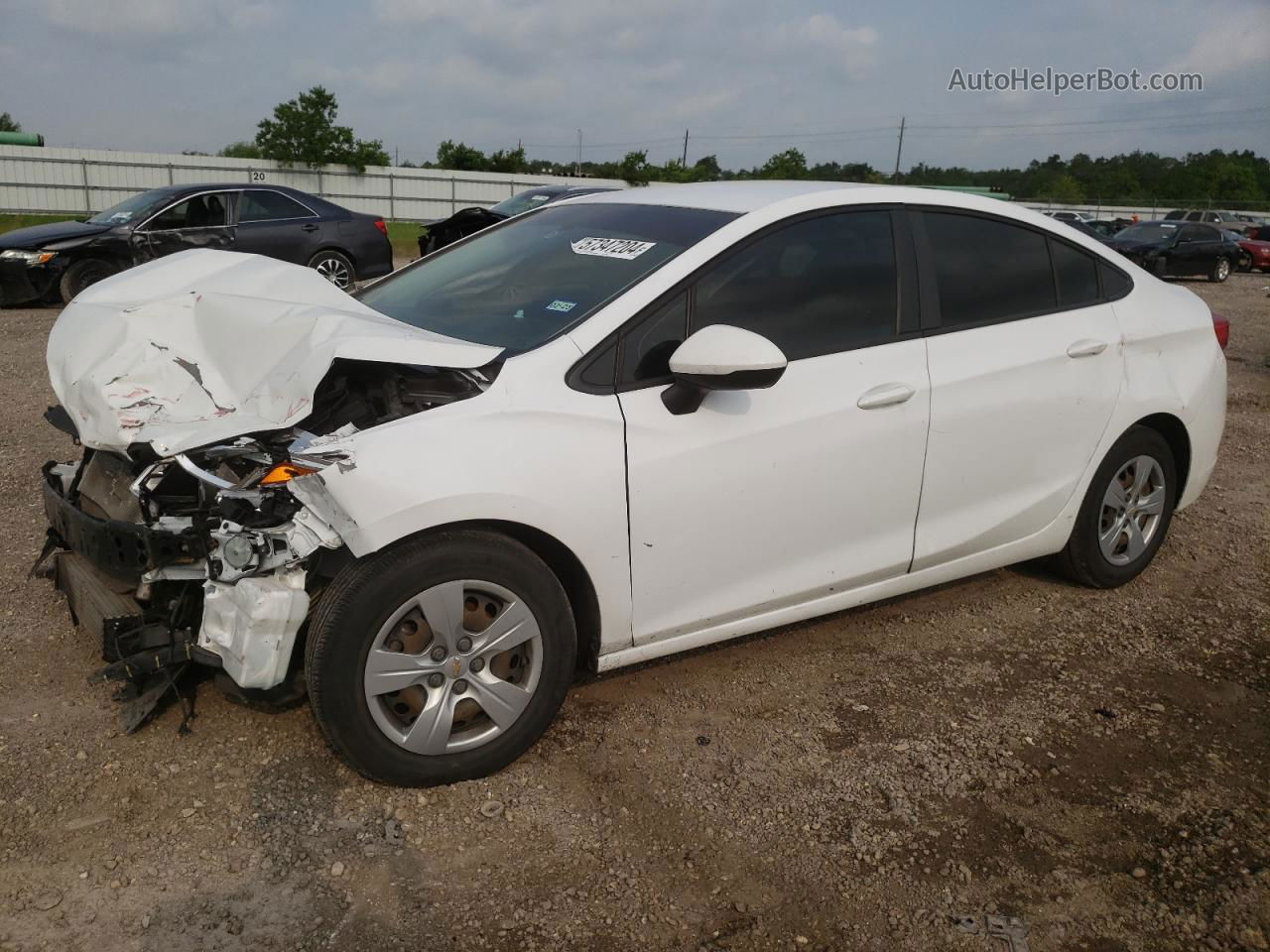 2018 Chevrolet Cruze Ls White vin: 1G1BC5SMXJ7238646