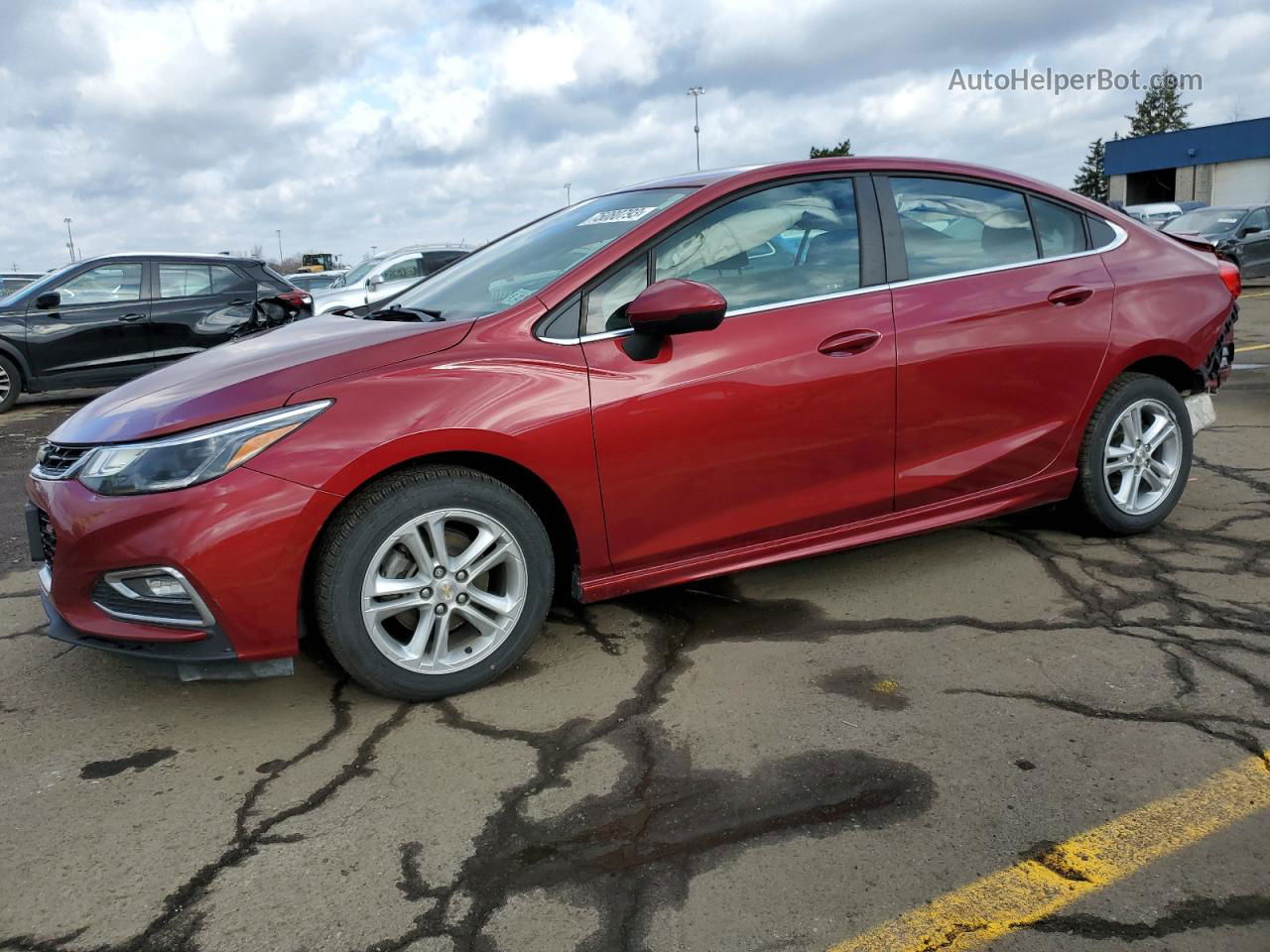 2018 Chevrolet Cruze Lt Red vin: 1G1BD5SM0J7185677