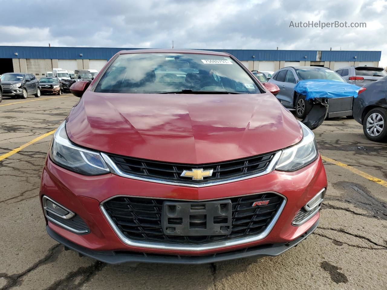 2018 Chevrolet Cruze Lt Red vin: 1G1BD5SM0J7185677