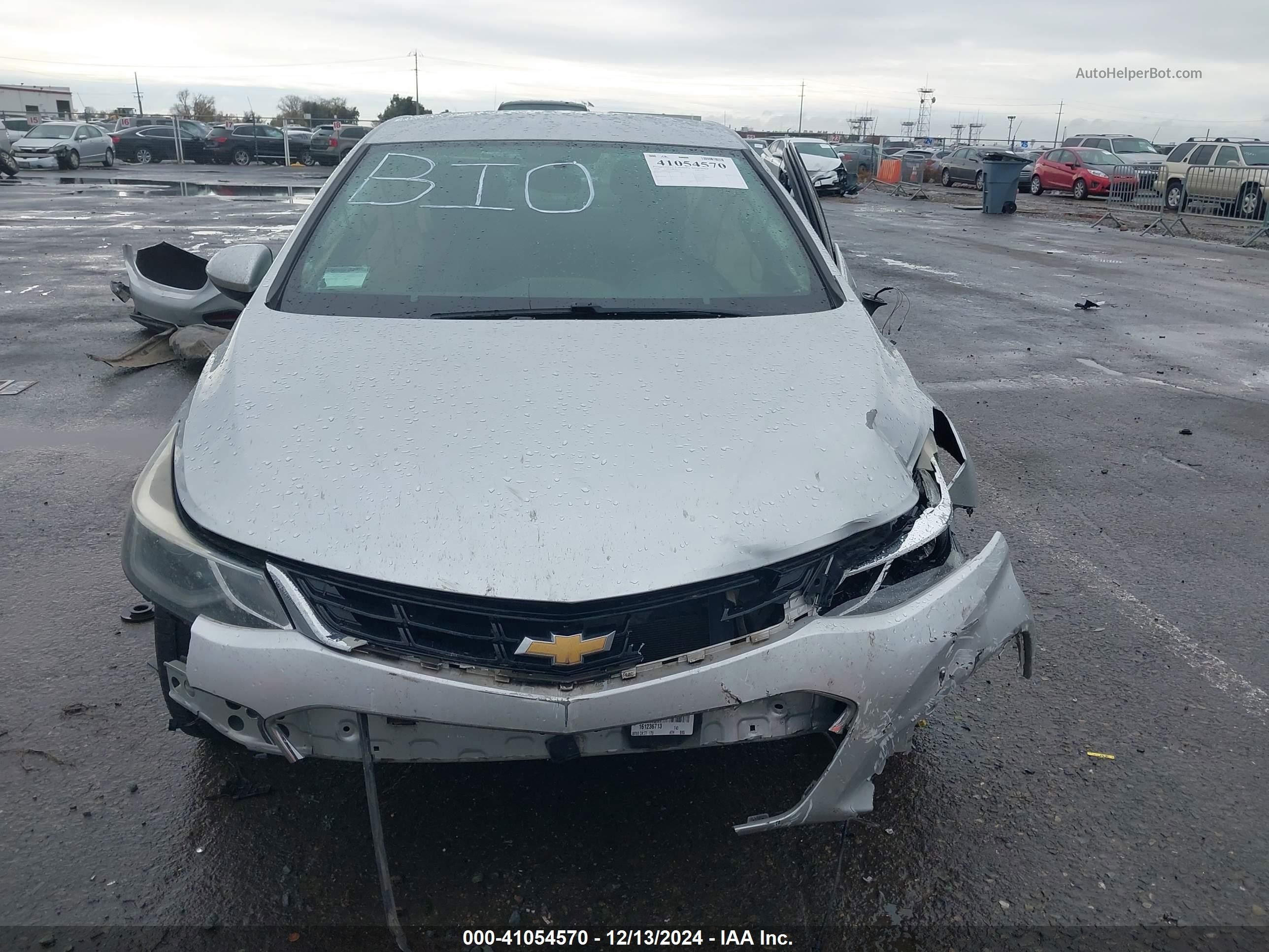 2016 Chevrolet Cruze Lt Manual Silver vin: 1G1BD5SM9G7236649