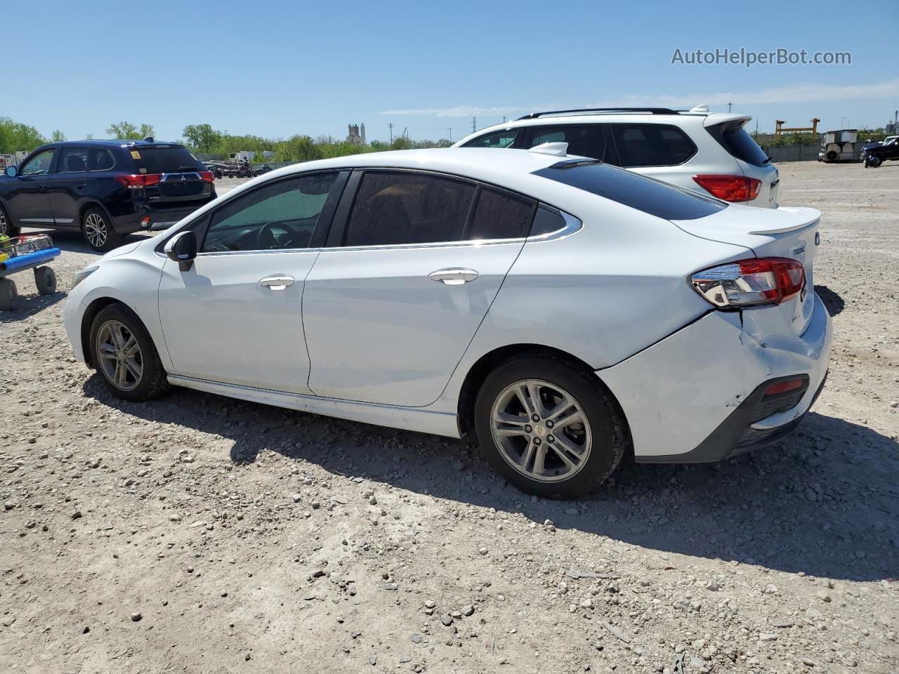 2016 Chevrolet Cruze Lt White vin: 1G1BD5SM9G7301659