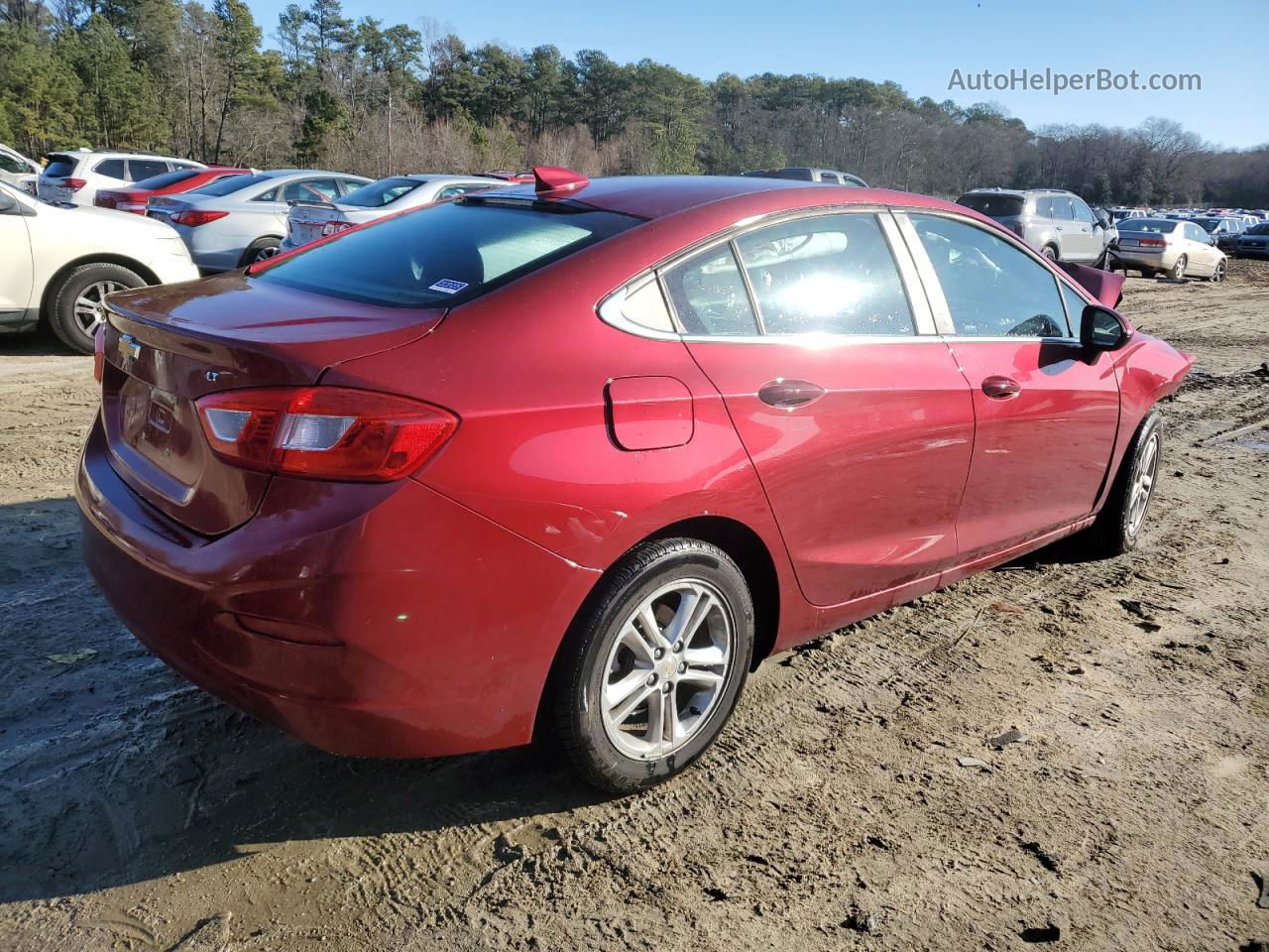 2017 Chevrolet Cruze Lt Red vin: 1G1BE5SM0H7135868