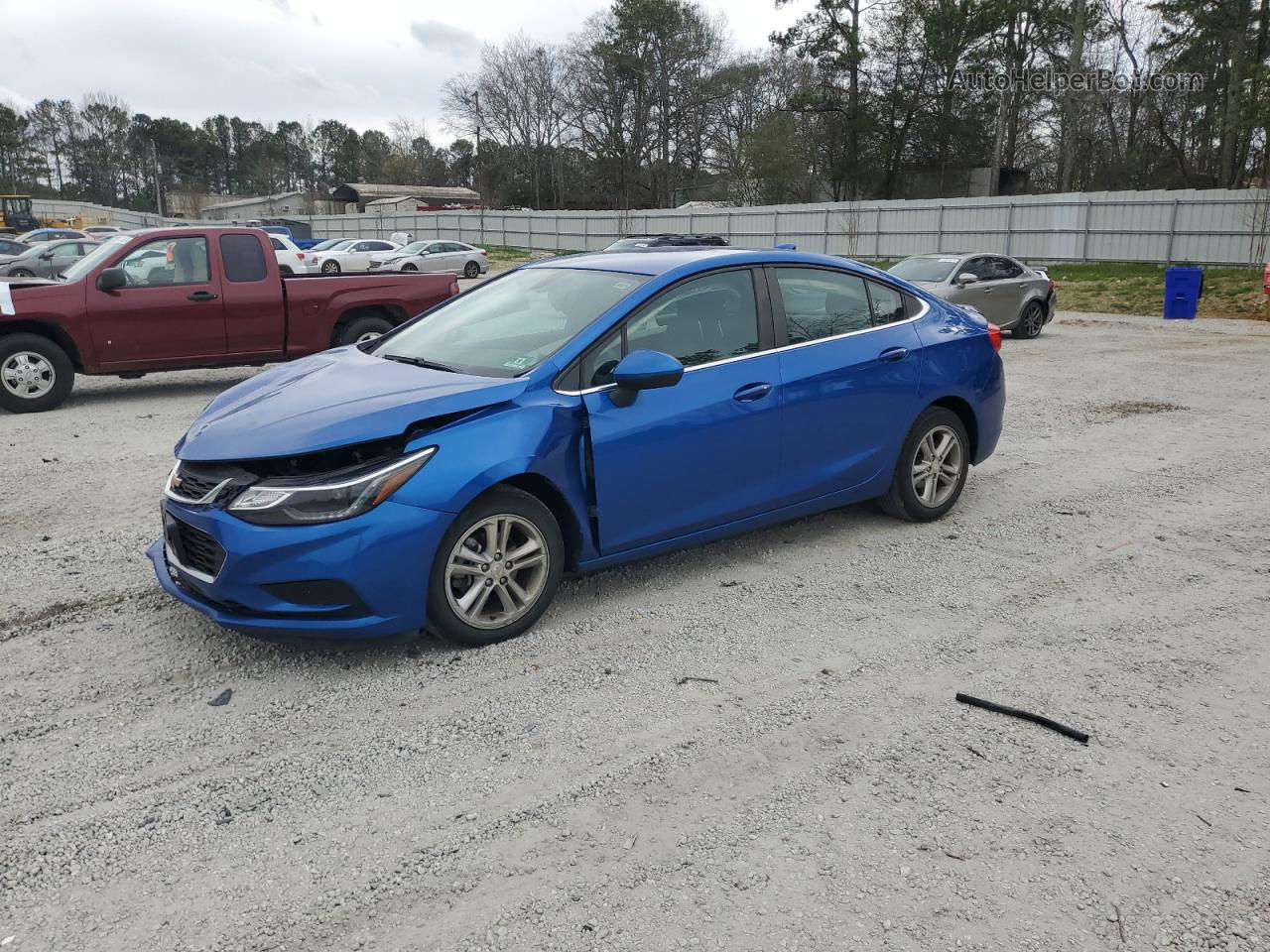 2017 Chevrolet Cruze Lt Blue vin: 1G1BE5SM0H7138219