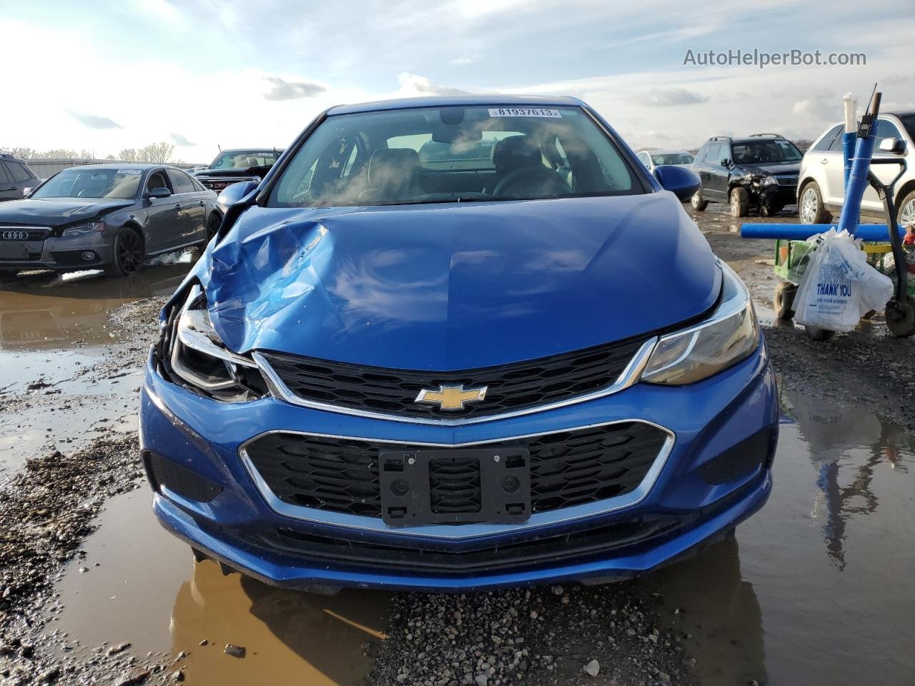 2017 Chevrolet Cruze Lt Синий vin: 1G1BE5SM0H7195102
