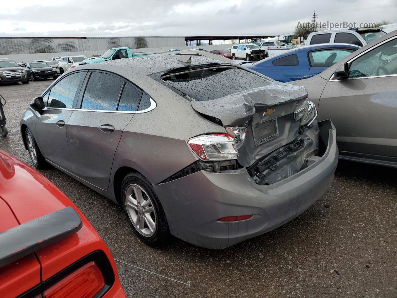 2017 Chevrolet Cruze Lt Серый vin: 1G1BE5SM0H7229829