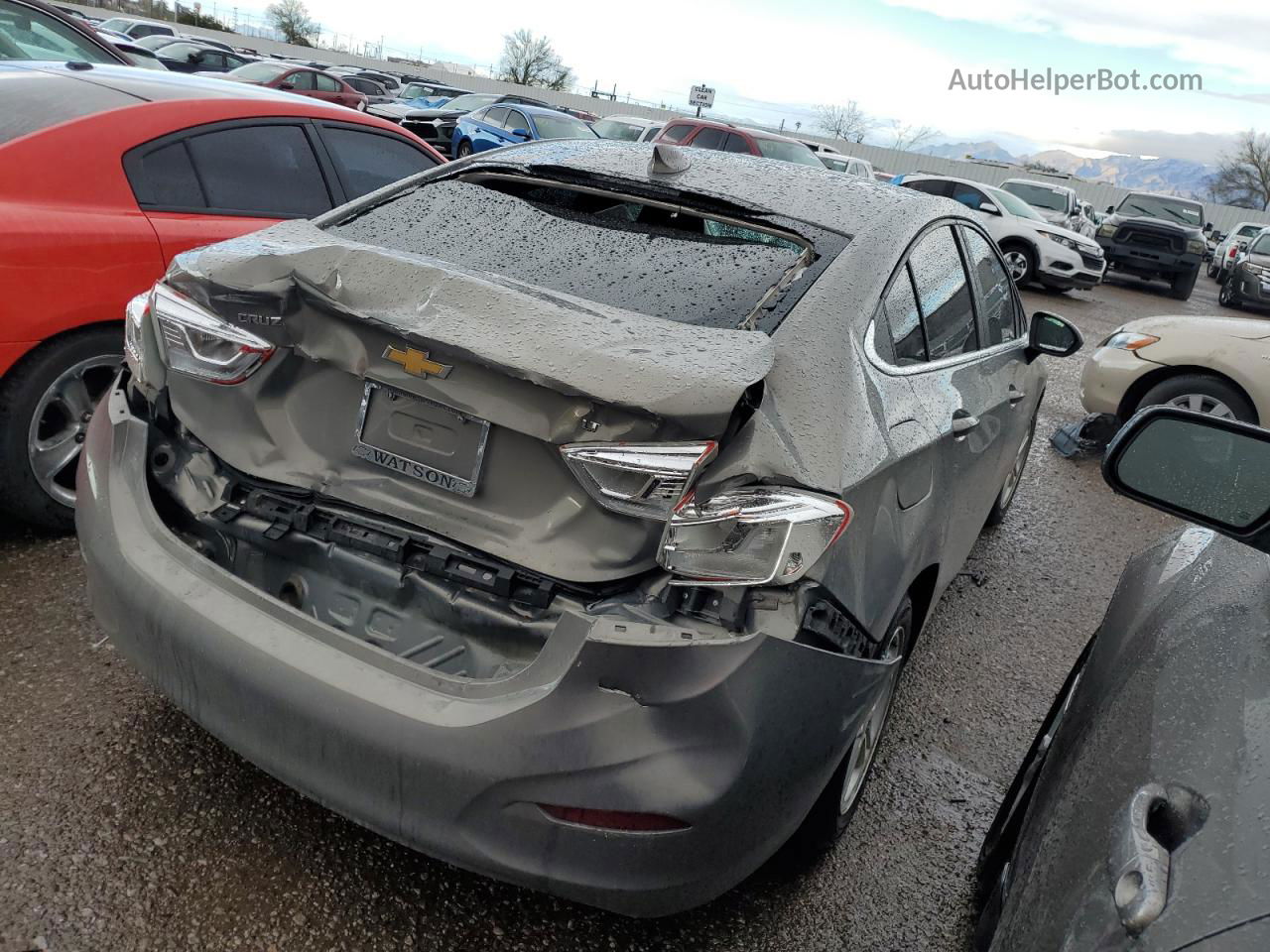 2017 Chevrolet Cruze Lt Gray vin: 1G1BE5SM0H7229829