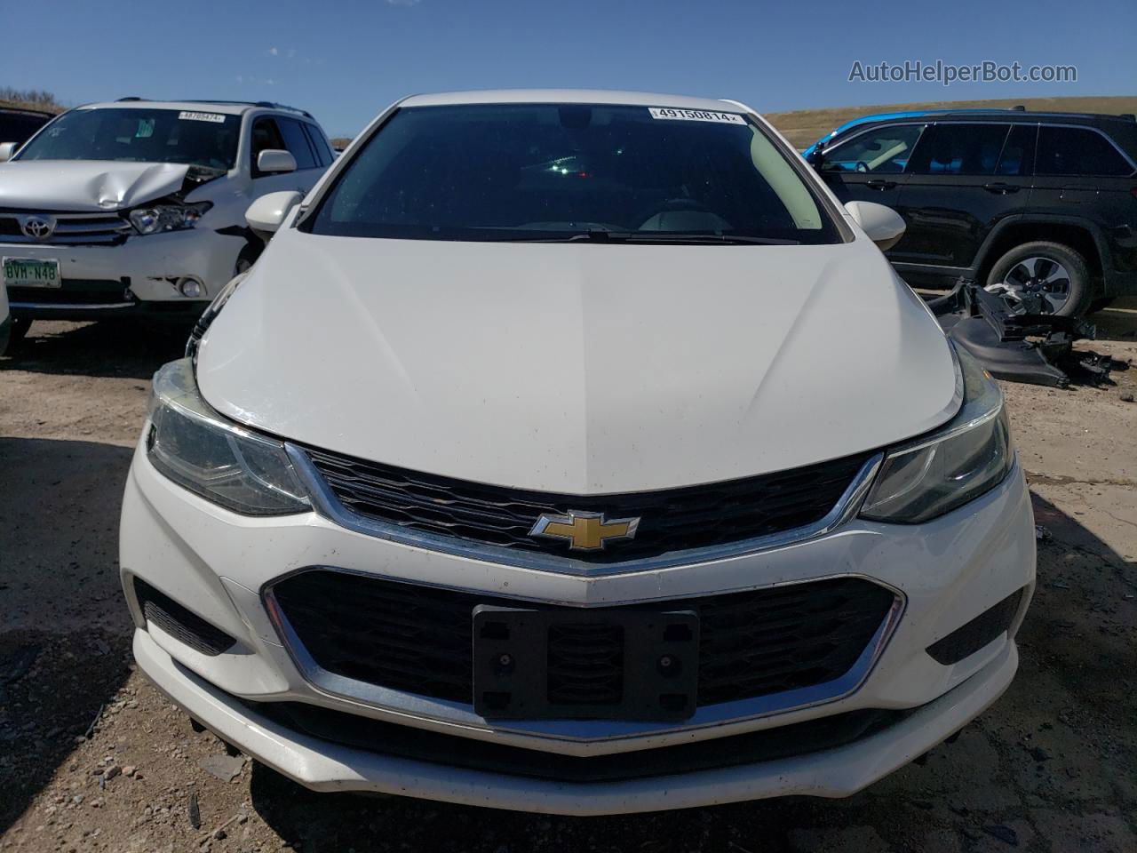 2017 Chevrolet Cruze Lt White vin: 1G1BE5SM0H7244556