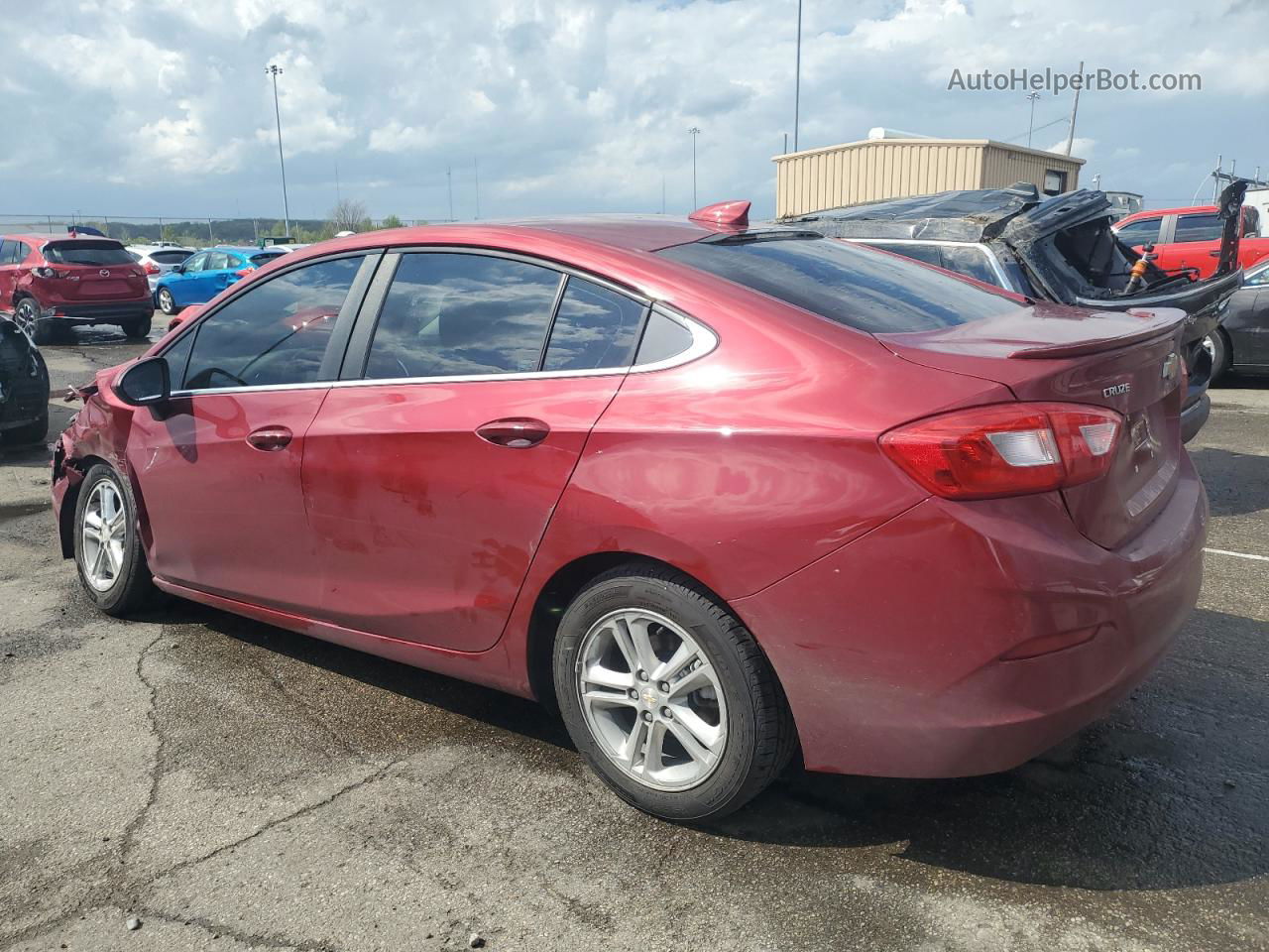 2017 Chevrolet Cruze Lt Red vin: 1G1BE5SM0H7250163