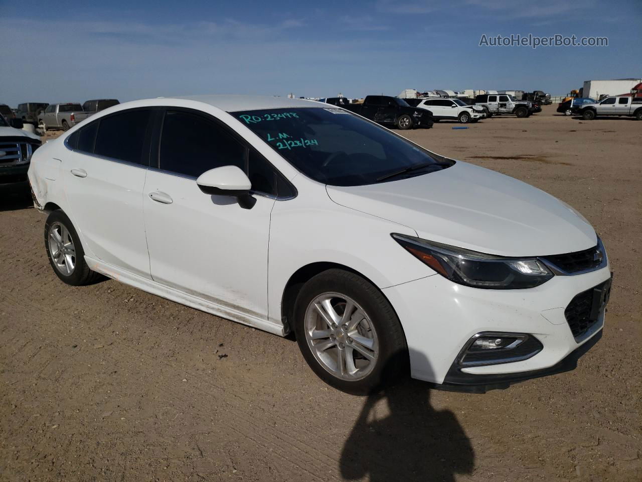 2017 Chevrolet Cruze Lt White vin: 1G1BE5SM0H7261423