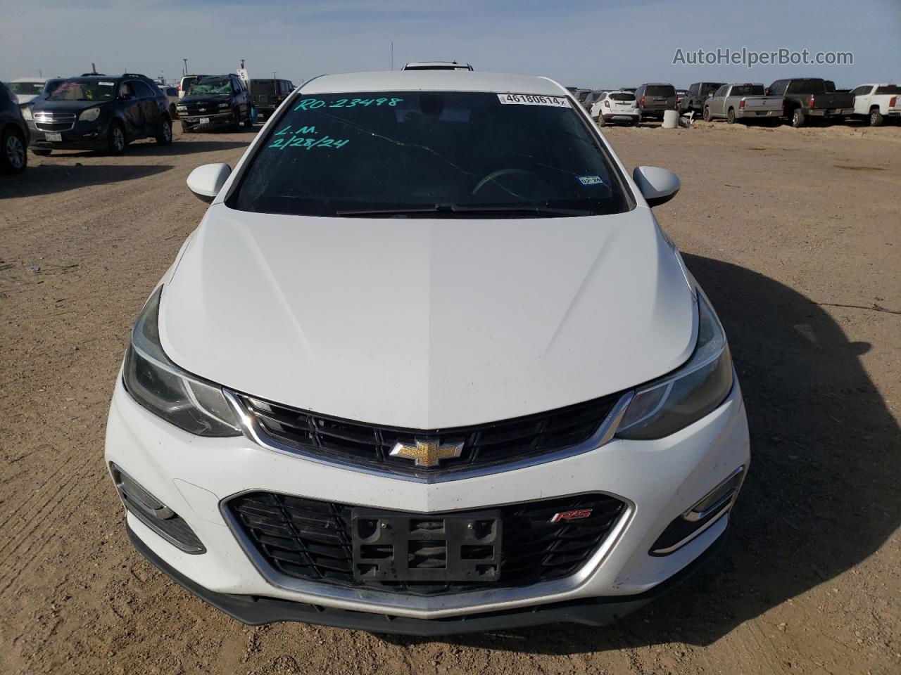 2017 Chevrolet Cruze Lt White vin: 1G1BE5SM0H7261423