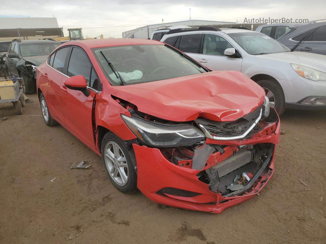 2018 Chevrolet Cruze Lt Red vin: 1G1BE5SM0J7131342