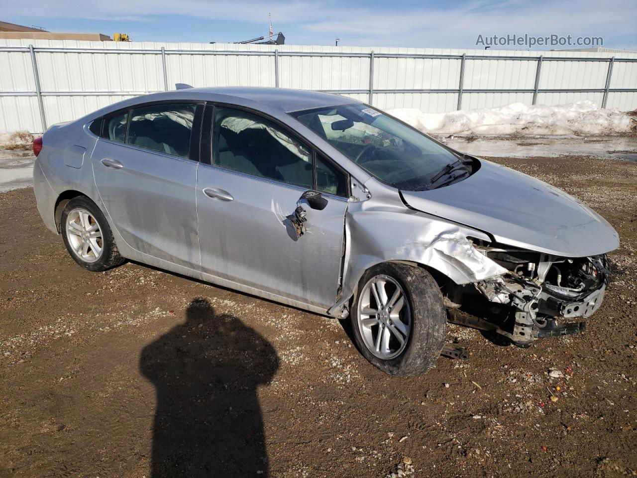 2018 Chevrolet Cruze Lt Silver vin: 1G1BE5SM0J7163921