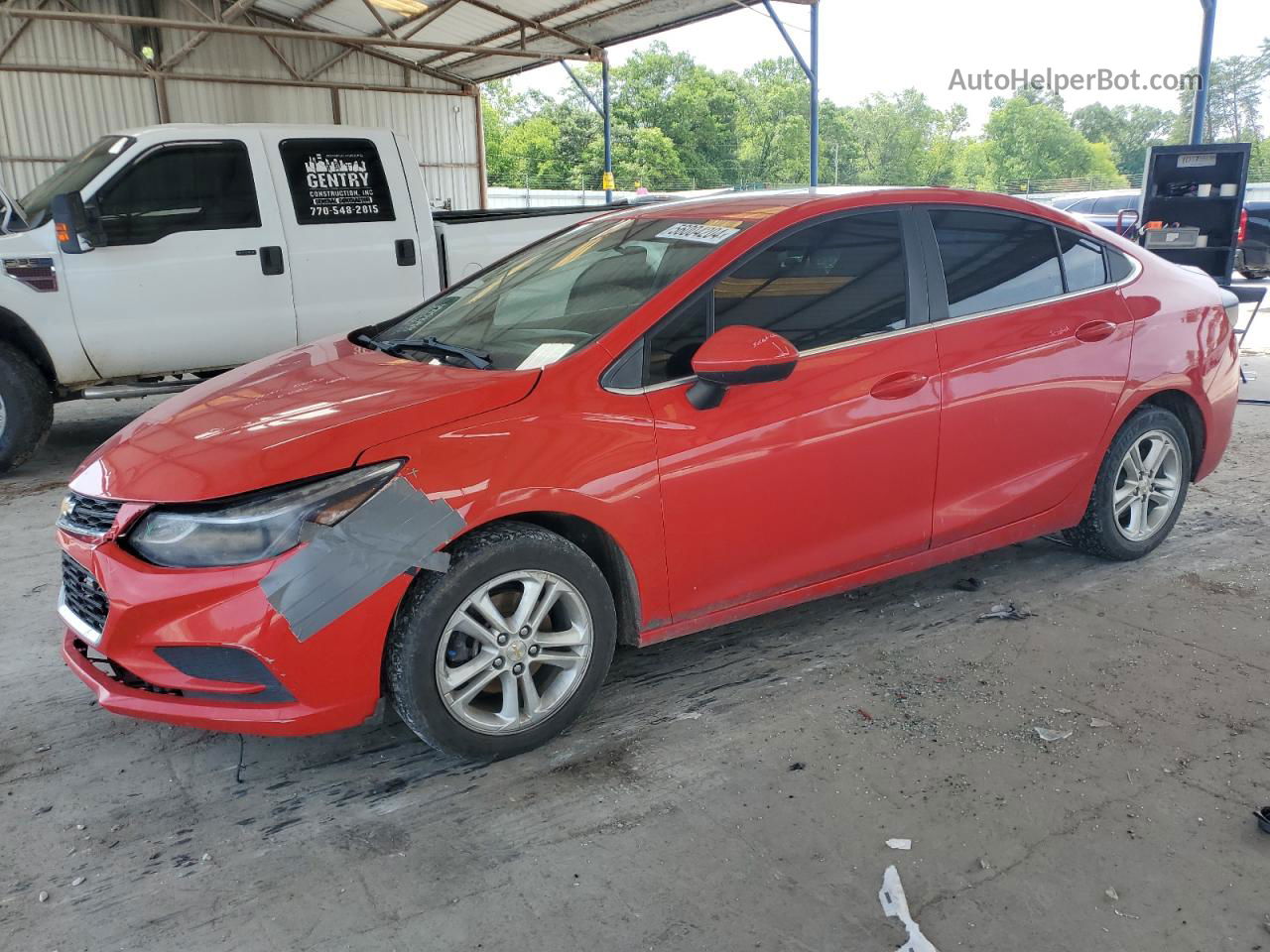 2018 Chevrolet Cruze Lt Red vin: 1G1BE5SM0J7168052