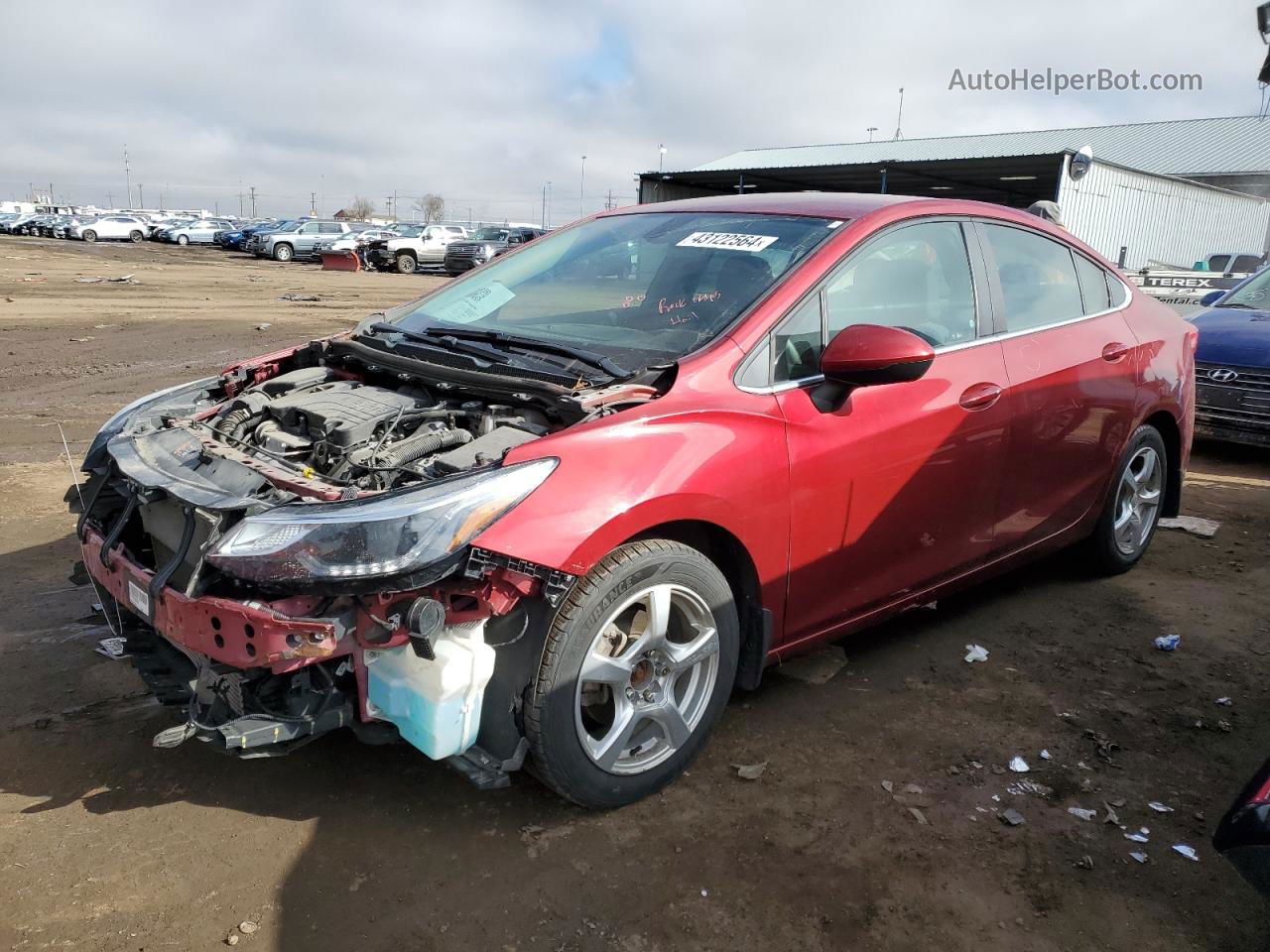 2018 Chevrolet Cruze Lt Red vin: 1G1BE5SM0J7217833