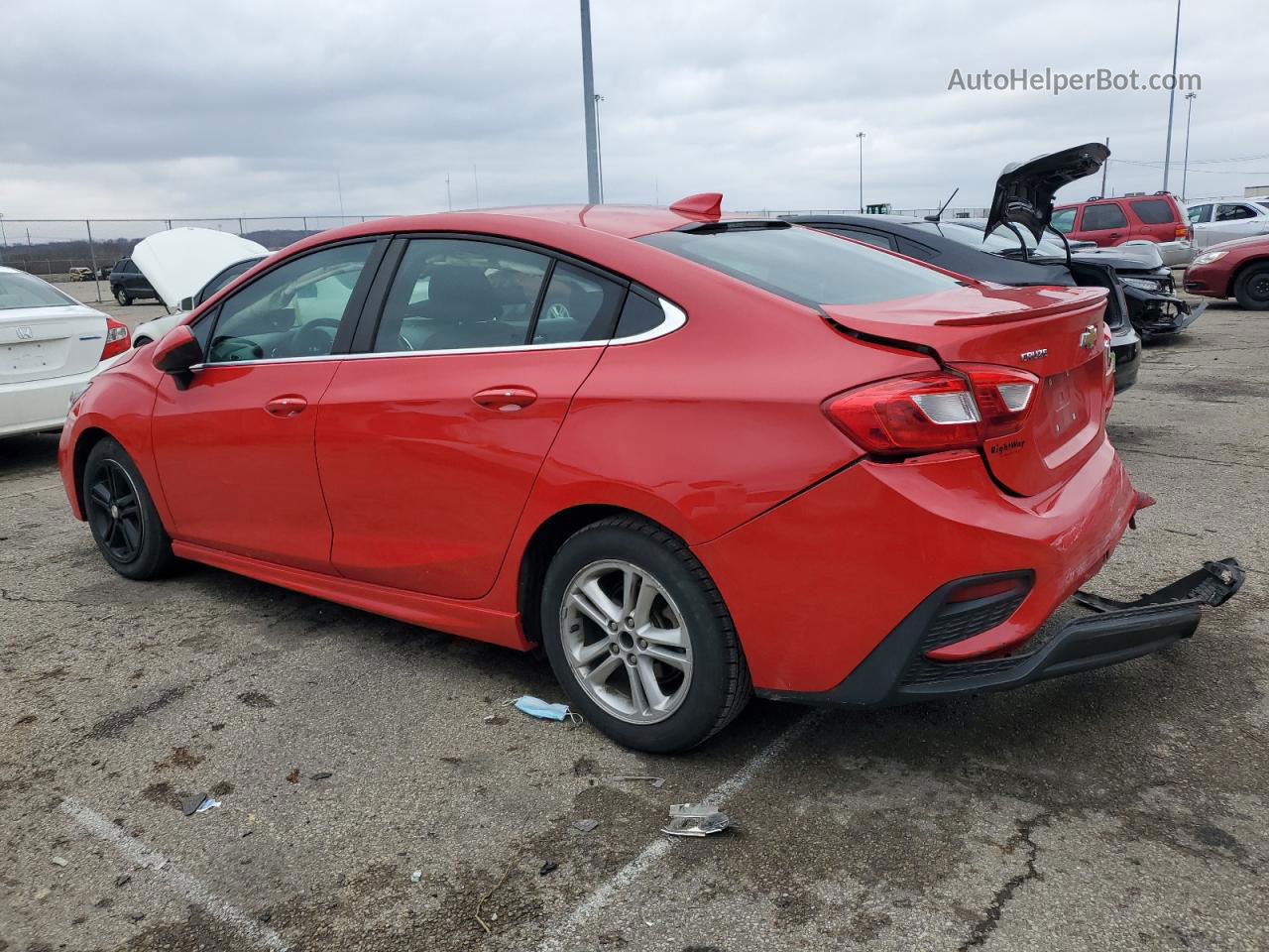 2016 Chevrolet Cruze Lt Red vin: 1G1BE5SM1G7326276