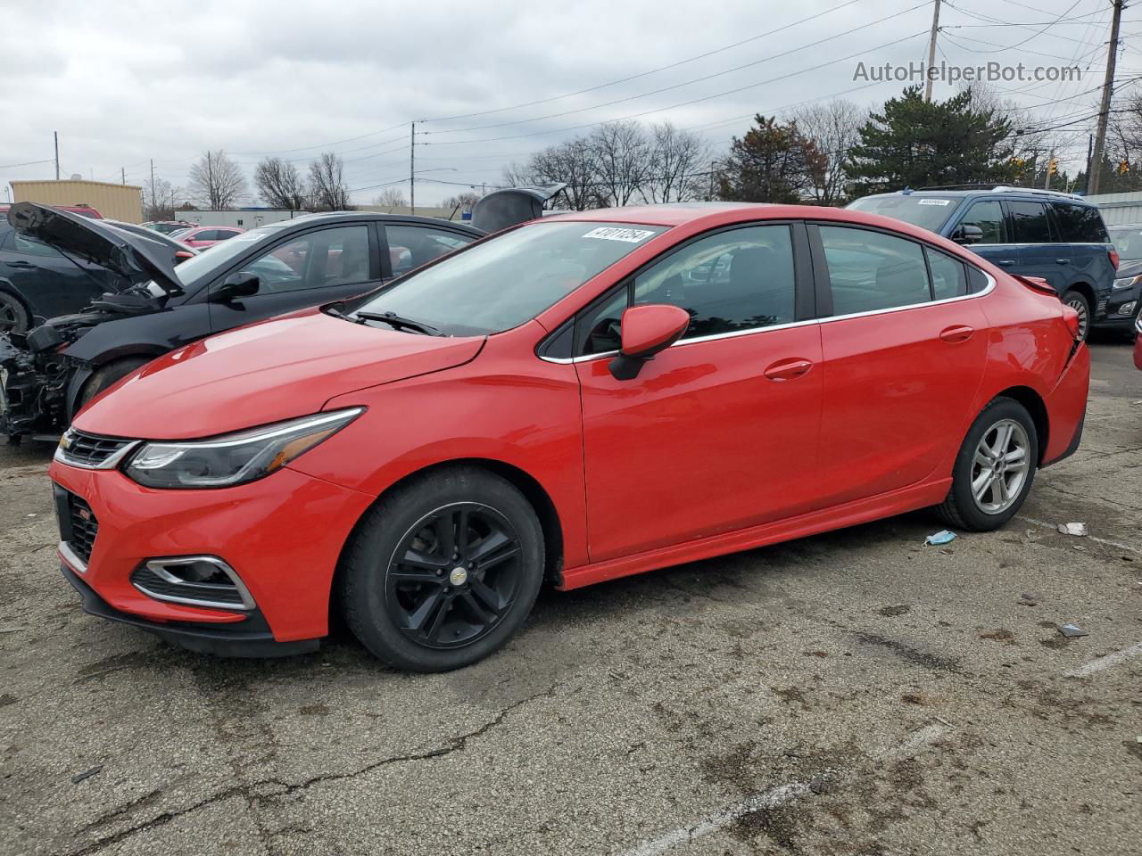 2016 Chevrolet Cruze Lt Red vin: 1G1BE5SM1G7326276