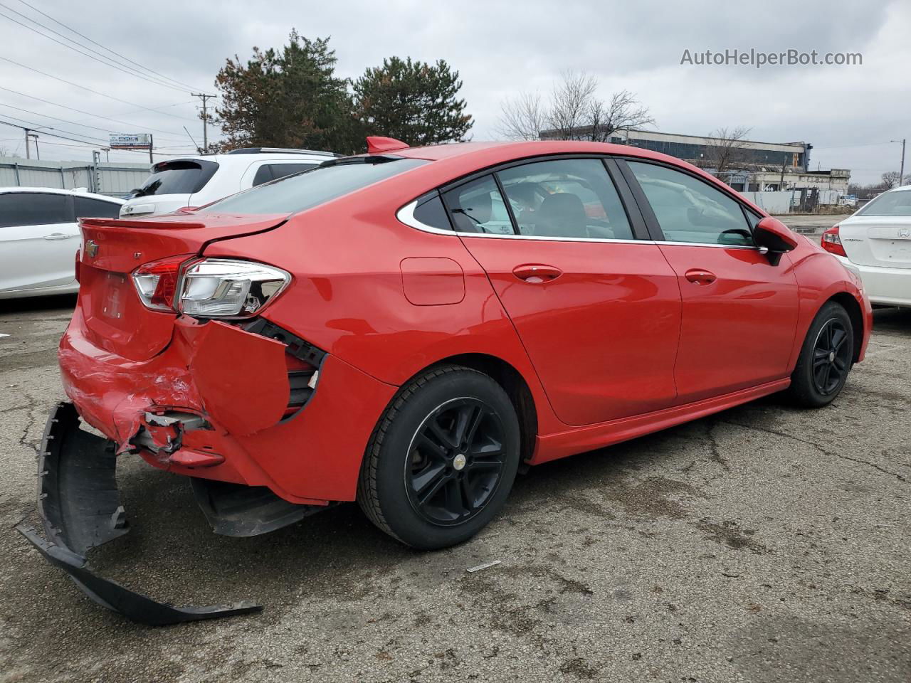 2016 Chevrolet Cruze Lt Red vin: 1G1BE5SM1G7326276