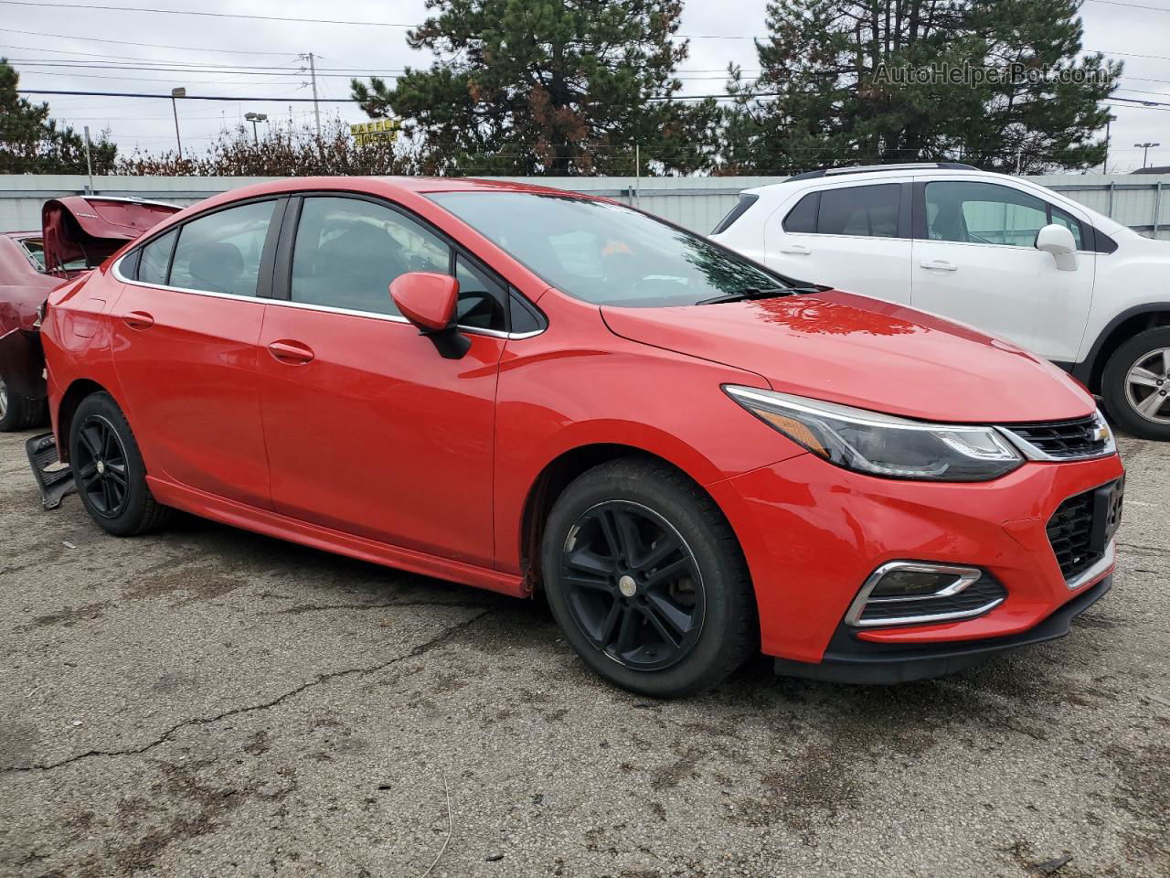 2016 Chevrolet Cruze Lt Red vin: 1G1BE5SM1G7326276