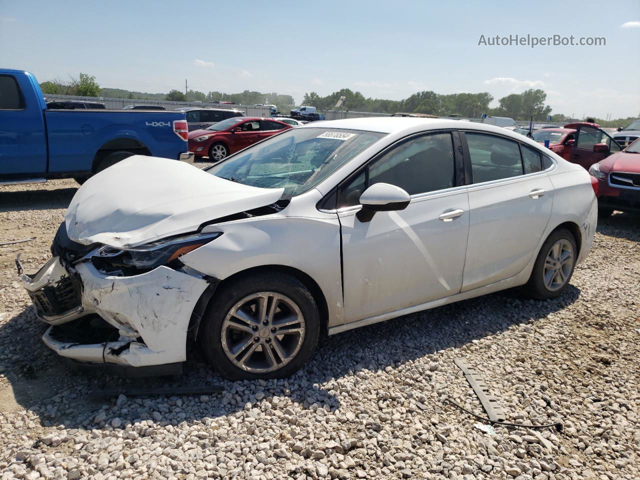 2017 Chevrolet Cruze Lt White vin: 1G1BE5SM1H7155000