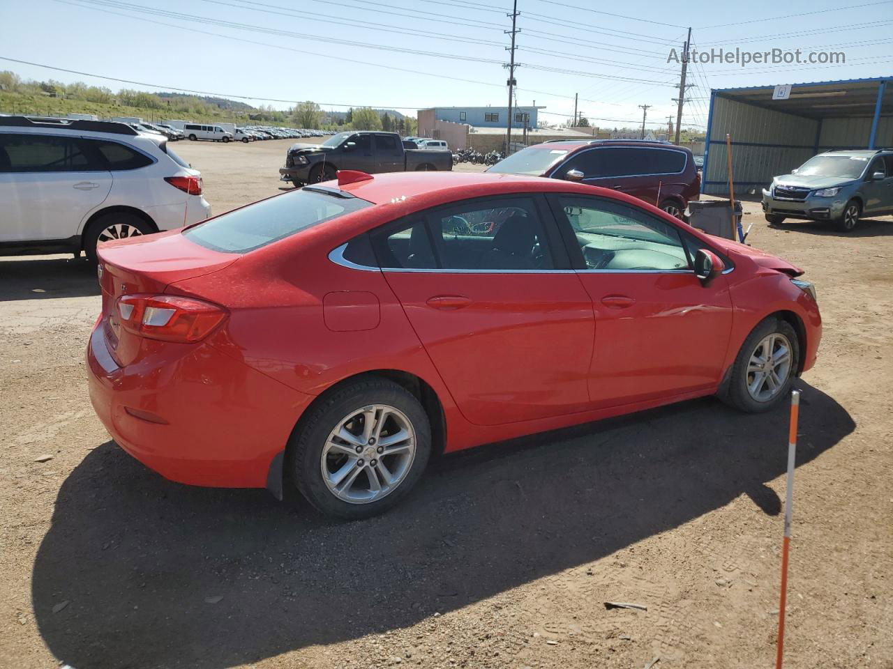 2017 Chevrolet Cruze Lt Red vin: 1G1BE5SM1H7160763