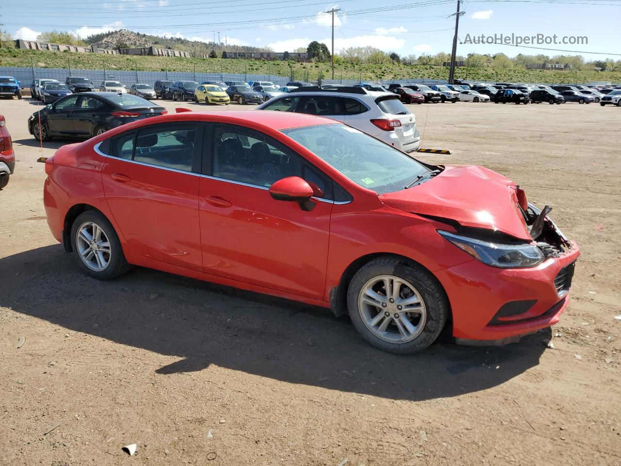 2017 Chevrolet Cruze Lt Red vin: 1G1BE5SM1H7160763