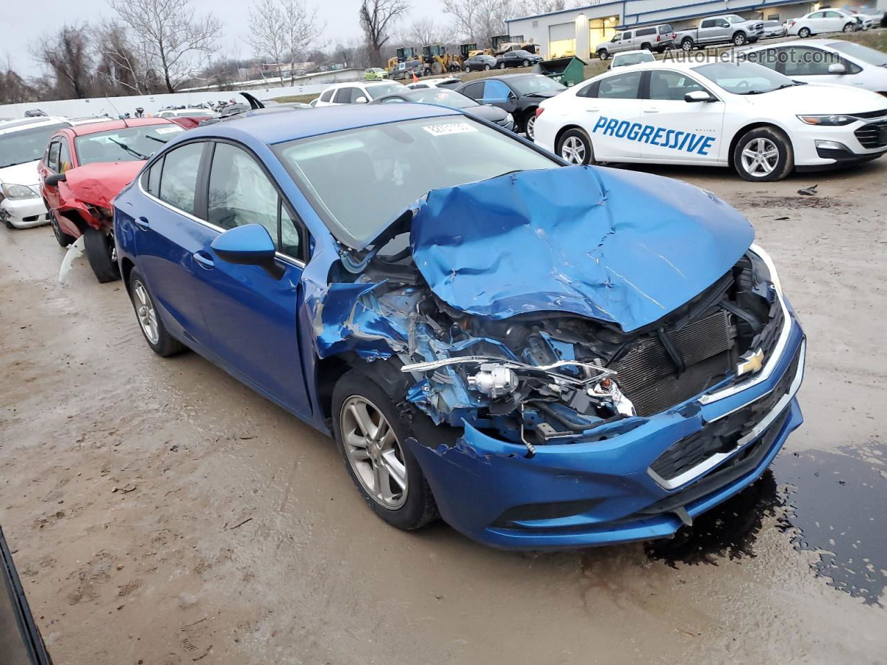 2017 Chevrolet Cruze Lt Синий vin: 1G1BE5SM1H7163016