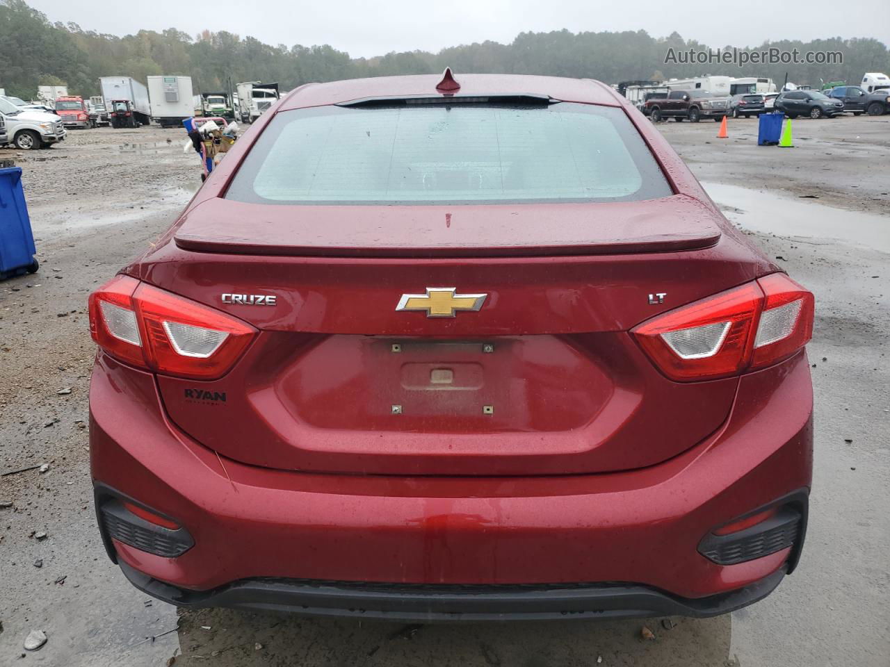 2017 Chevrolet Cruze Lt Red vin: 1G1BE5SM1H7165834