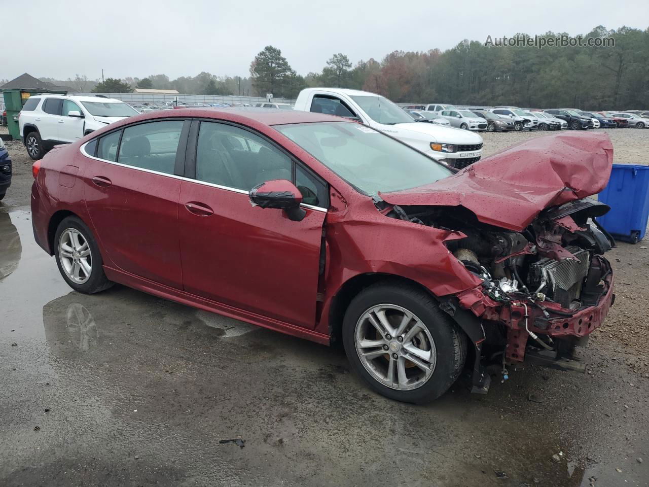 2017 Chevrolet Cruze Lt Red vin: 1G1BE5SM1H7165834