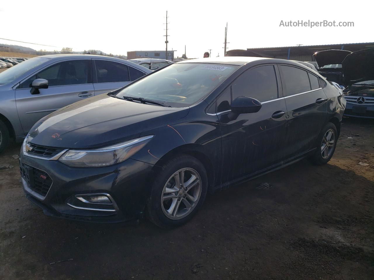 2017 Chevrolet Cruze Lt Black vin: 1G1BE5SM1H7174968