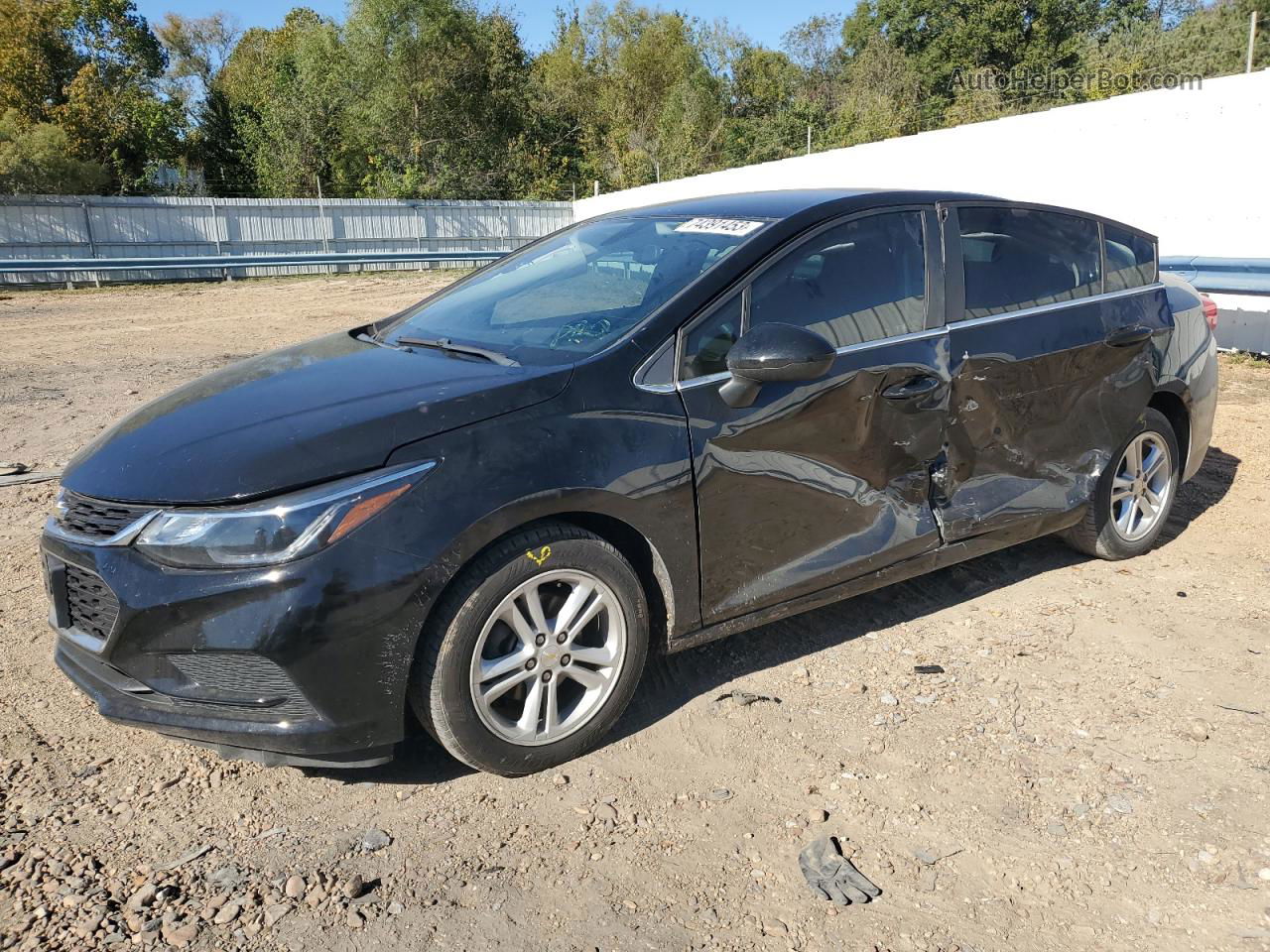 2017 Chevrolet Cruze Lt Черный vin: 1G1BE5SM1H7190054