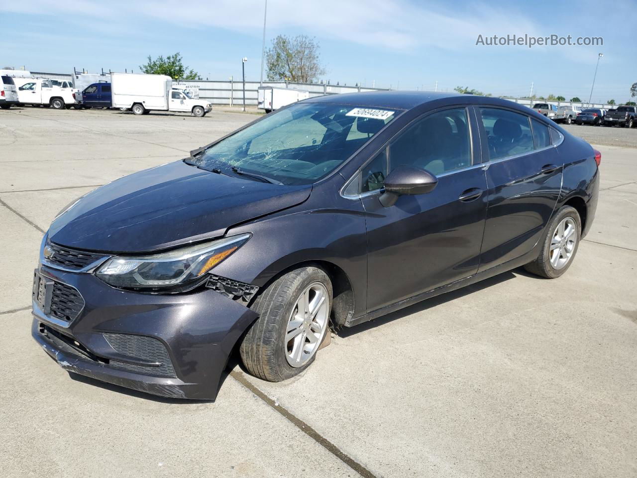 2017 Chevrolet Cruze Lt Charcoal vin: 1G1BE5SM1H7202493