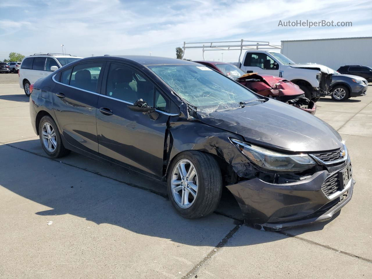 2017 Chevrolet Cruze Lt Charcoal vin: 1G1BE5SM1H7202493