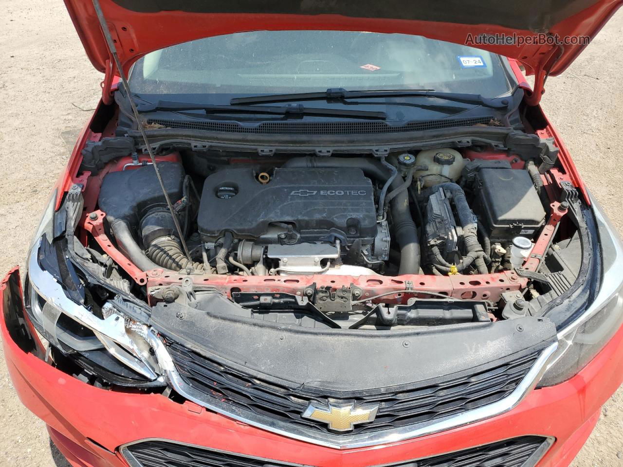 2017 Chevrolet Cruze Lt Red vin: 1G1BE5SM1H7210013