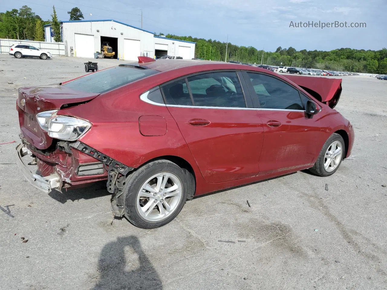 2017 Chevrolet Cruze Lt Red vin: 1G1BE5SM1H7242668