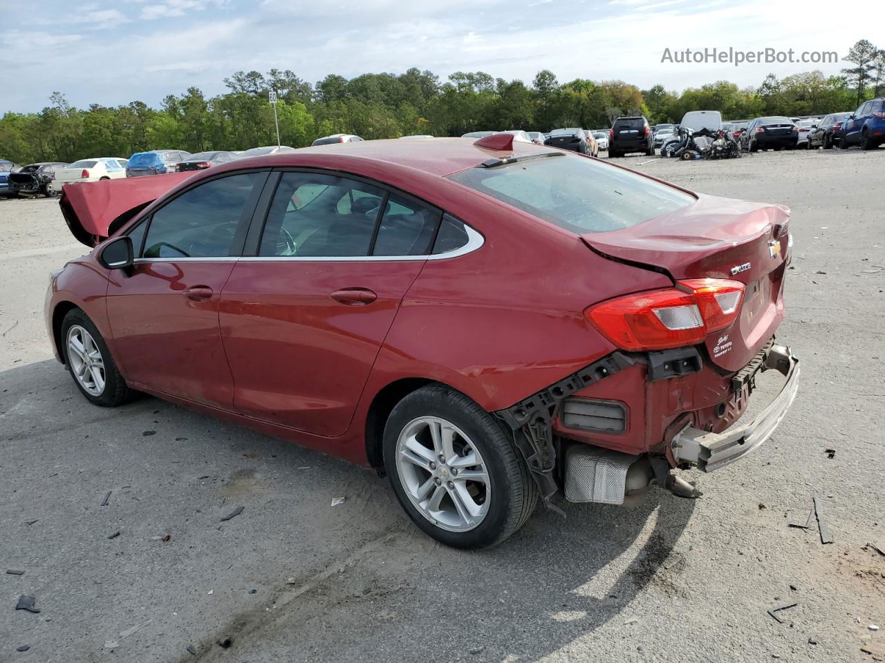 2017 Chevrolet Cruze Lt Red vin: 1G1BE5SM1H7242668