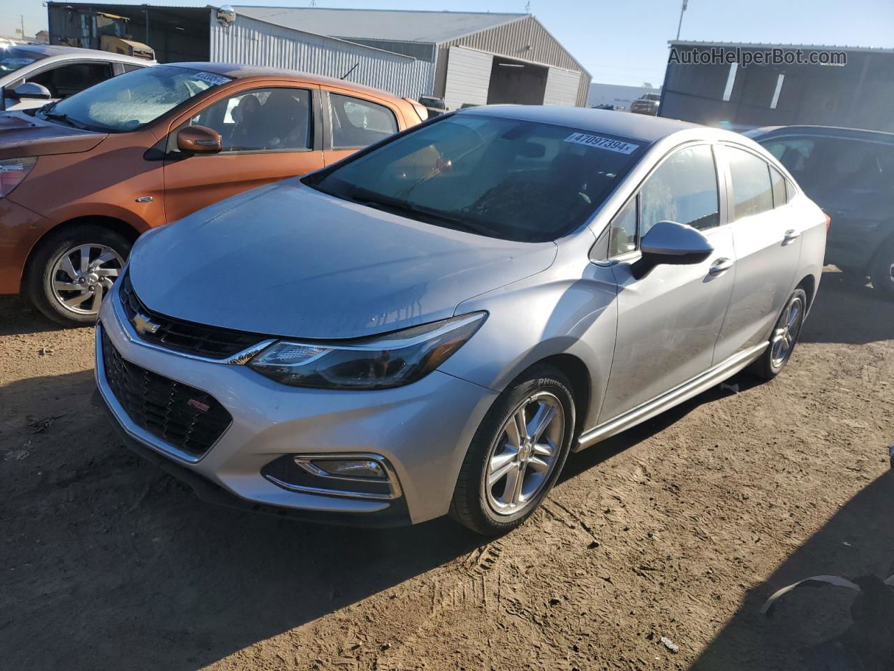 2017 Chevrolet Cruze Lt Серебряный vin: 1G1BE5SM1H7261625