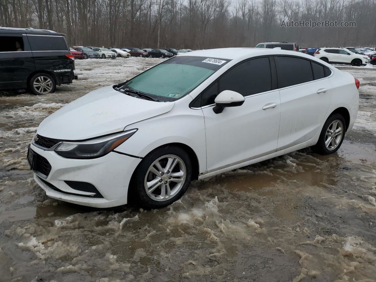 2017 Chevrolet Cruze Lt White vin: 1G1BE5SM1H7270664