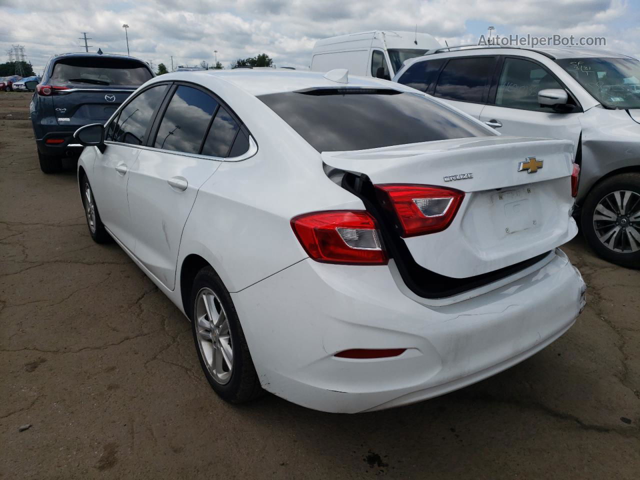 2017 Chevrolet Cruze Lt White vin: 1G1BE5SM1H7278523