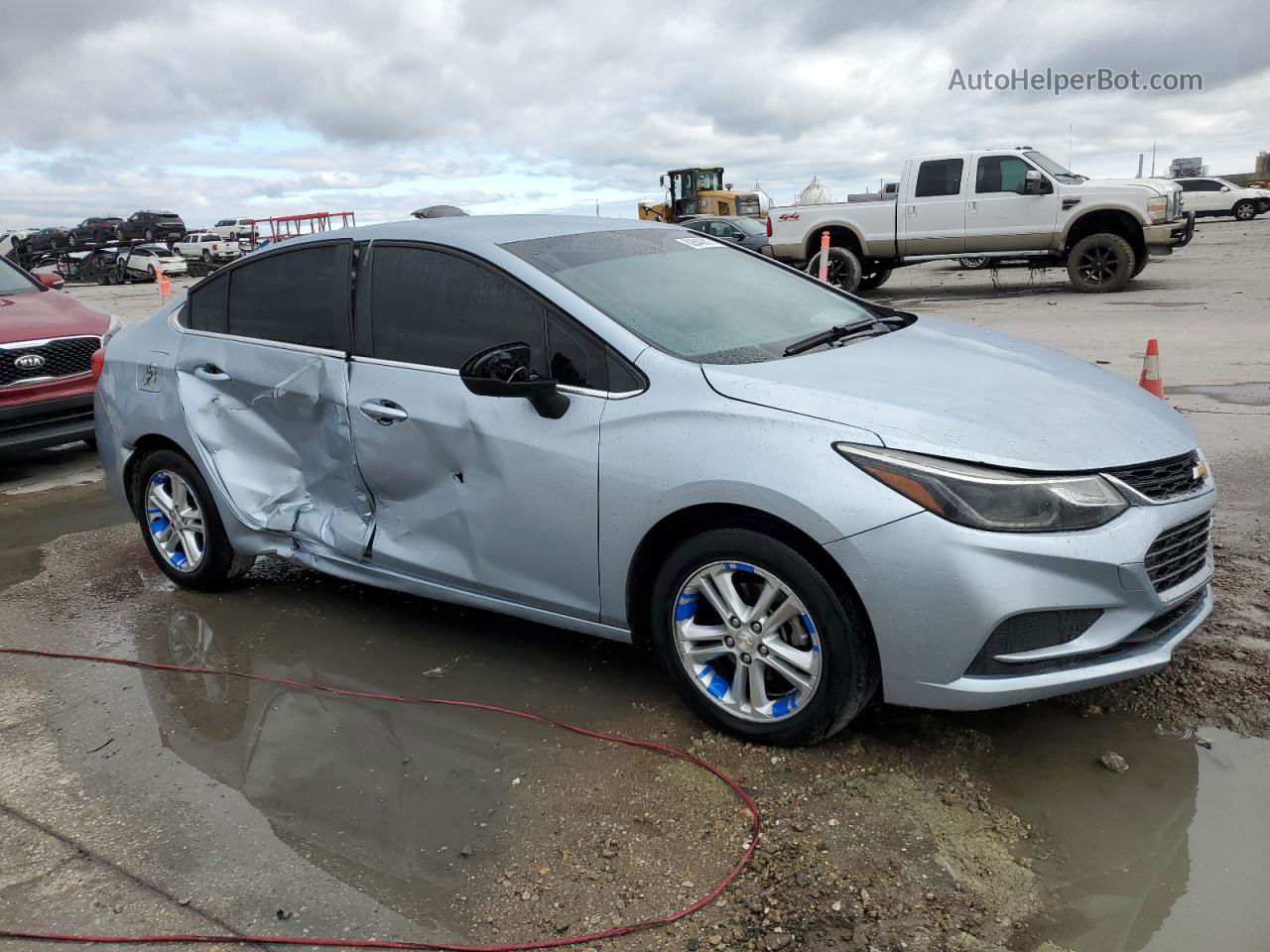 2018 Chevrolet Cruze Lt Синий vin: 1G1BE5SM1J7110340