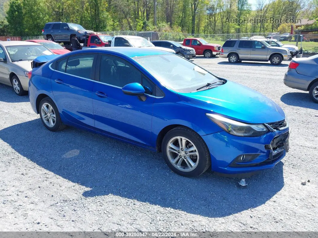 2018 Chevrolet Cruze Lt Auto Blue vin: 1G1BE5SM1J7126179