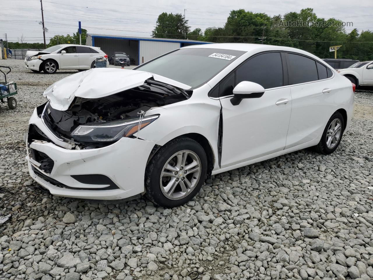 2018 Chevrolet Cruze Lt White vin: 1G1BE5SM1J7144116