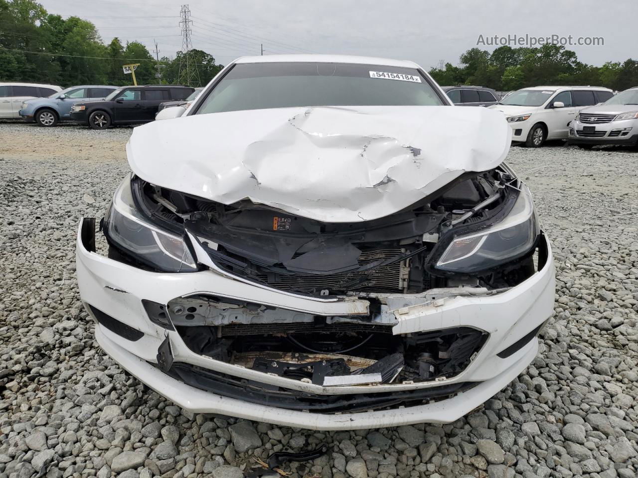 2018 Chevrolet Cruze Lt White vin: 1G1BE5SM1J7144116