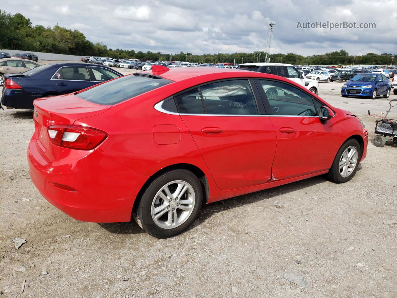 2018 Chevrolet Cruze Lt Red vin: 1G1BE5SM1J7155052