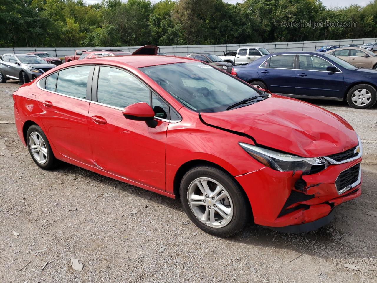 2018 Chevrolet Cruze Lt Red vin: 1G1BE5SM1J7155052