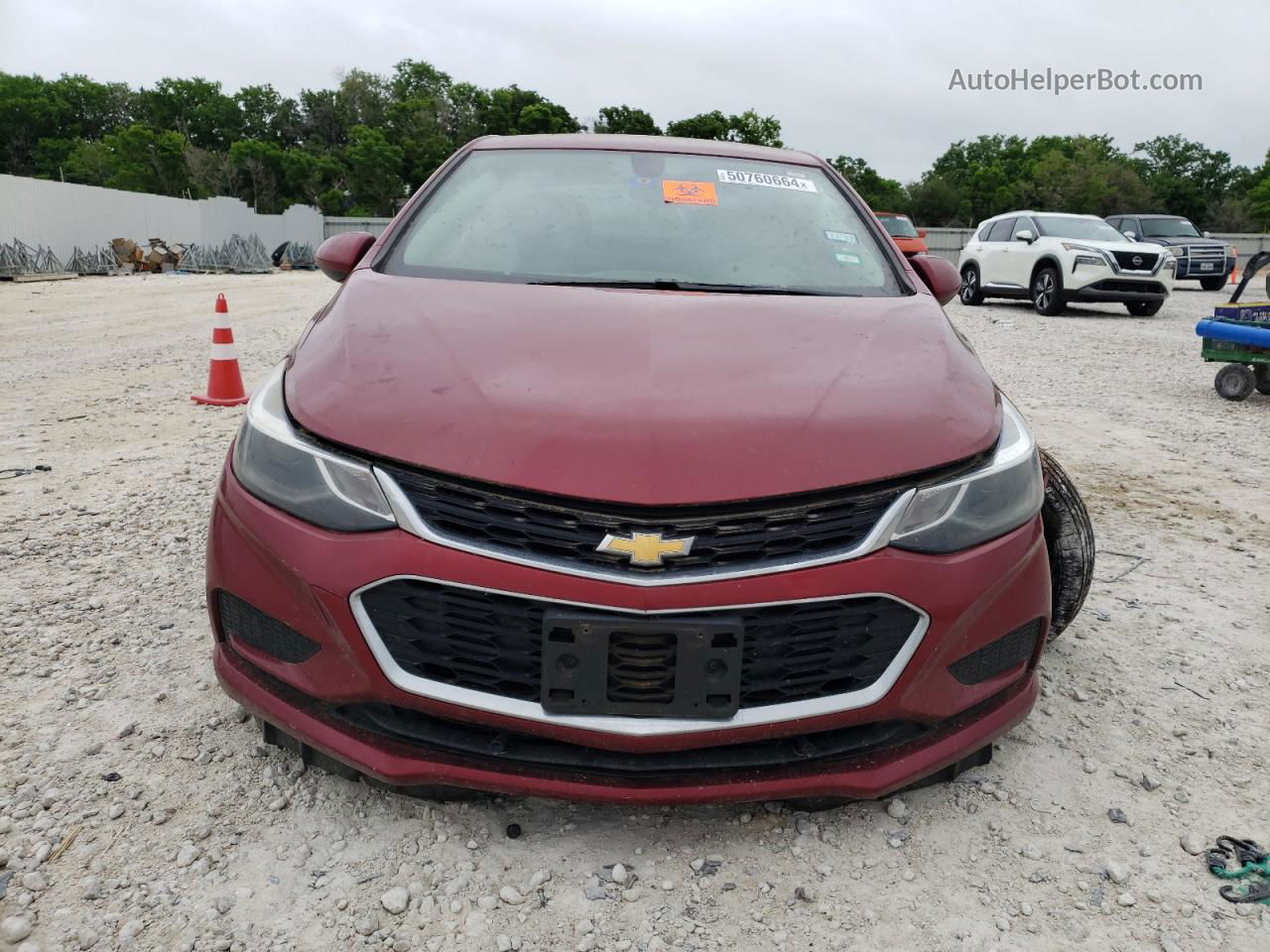 2018 Chevrolet Cruze Lt Maroon vin: 1G1BE5SM1J7160431