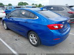 2018 Chevrolet Cruze Lt Auto Blue vin: 1G1BE5SM1J7205951