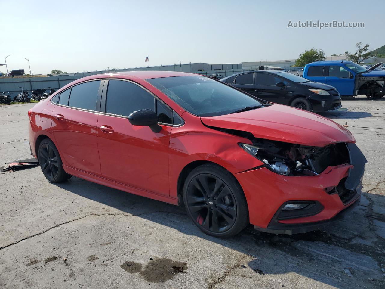 2018 Chevrolet Cruze Lt Red vin: 1G1BE5SM1J7210082