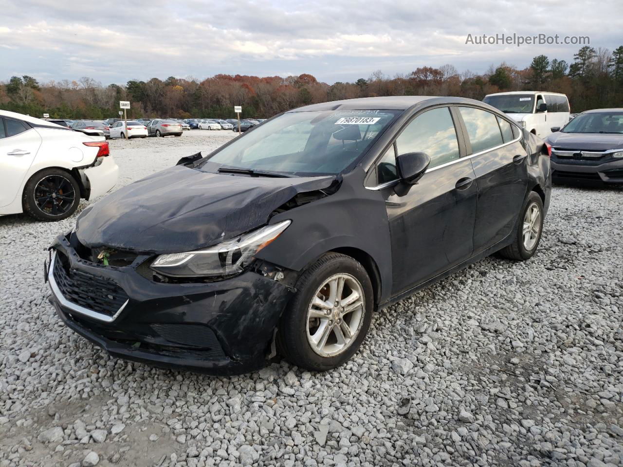 2018 Chevrolet Cruze Lt Черный vin: 1G1BE5SM1J7220739