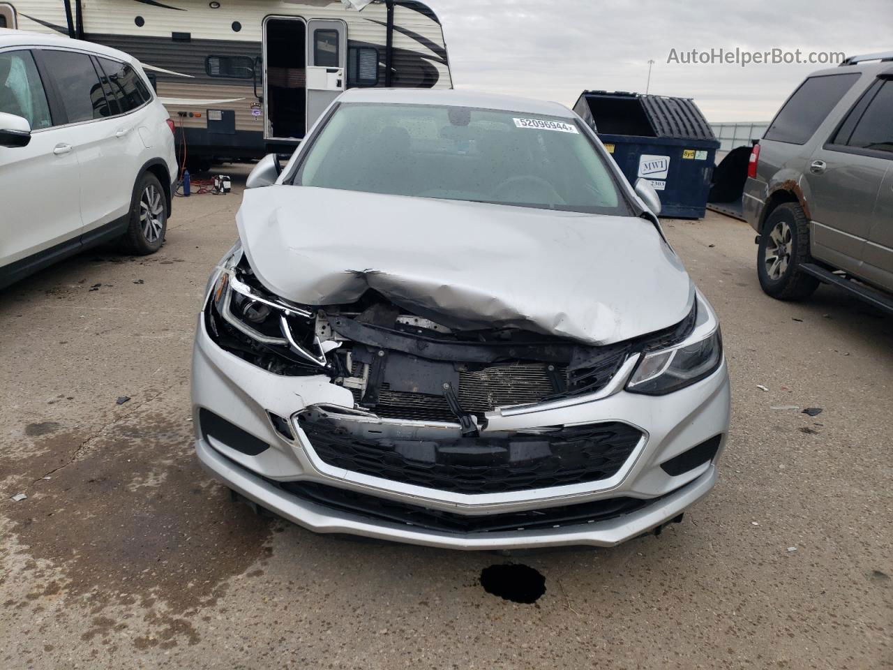 2016 Chevrolet Cruze Lt Silver vin: 1G1BE5SM2G7233394