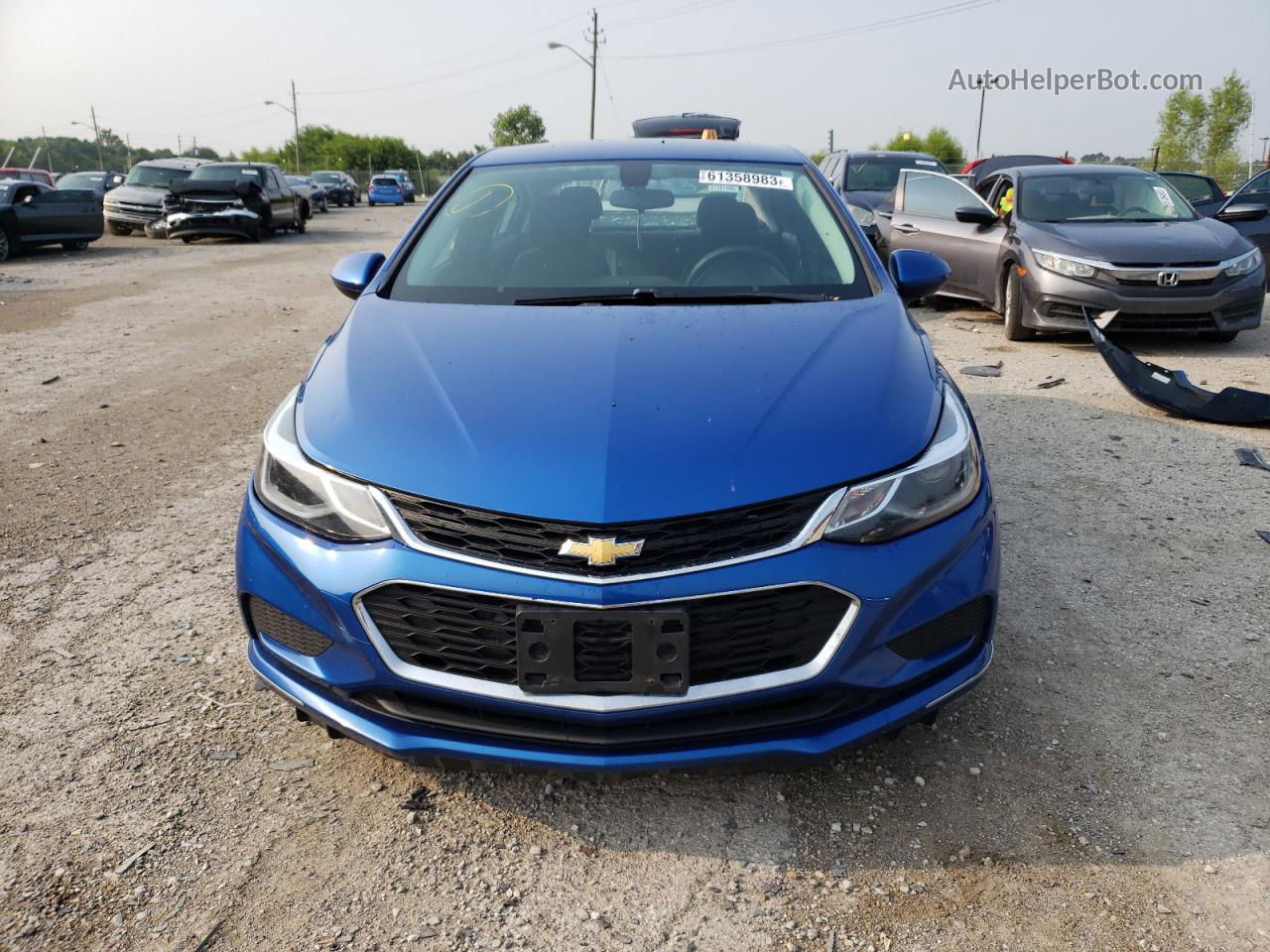 2016 Chevrolet Cruze Lt Blue vin: 1G1BE5SM2G7257209